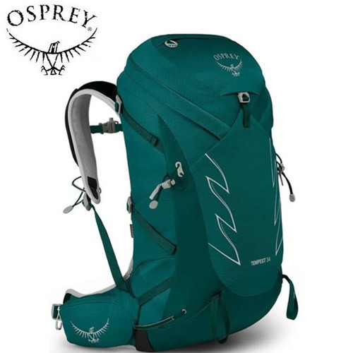 【Osprey】TEMPEST 34L M/L 透氣健行背包 女款 碧玉綠