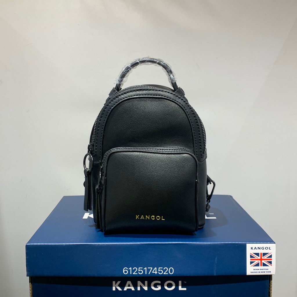 KANGOL 黑色小型手提側背後背包 6125174520
