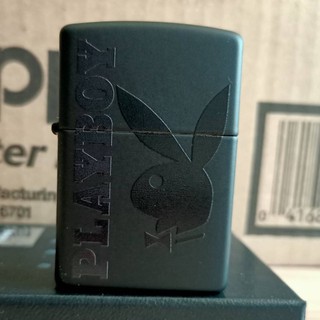 【現貨附發票】美國 Zippo 打火機 正品 Playboy系列 黑色消光烤漆 (型號49342)