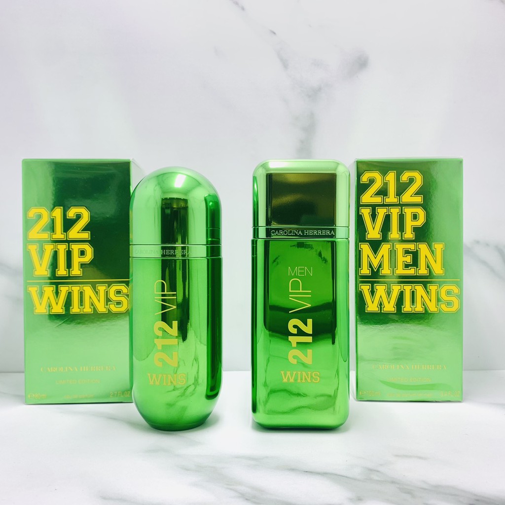 活力繽紛上市💚💚💚CAROLINA HERRERA 212 VIP綠色奇蹟限量版女性淡香精80ML/男性淡香精100ML