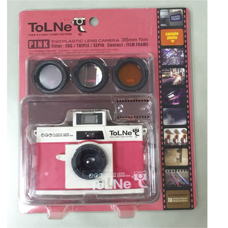 Takara Tomy Tolne粉紅LOMO相機