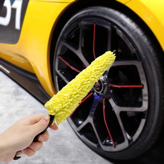1pc 車輪海綿刷汽車清潔刷輪輞輪胎刷洗車