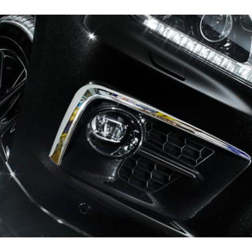 圓夢工廠 Lexus LX570 sport J200 運動版 2014~2015 改裝 鍍鉻銀 車燈框飾貼 前保桿飾條