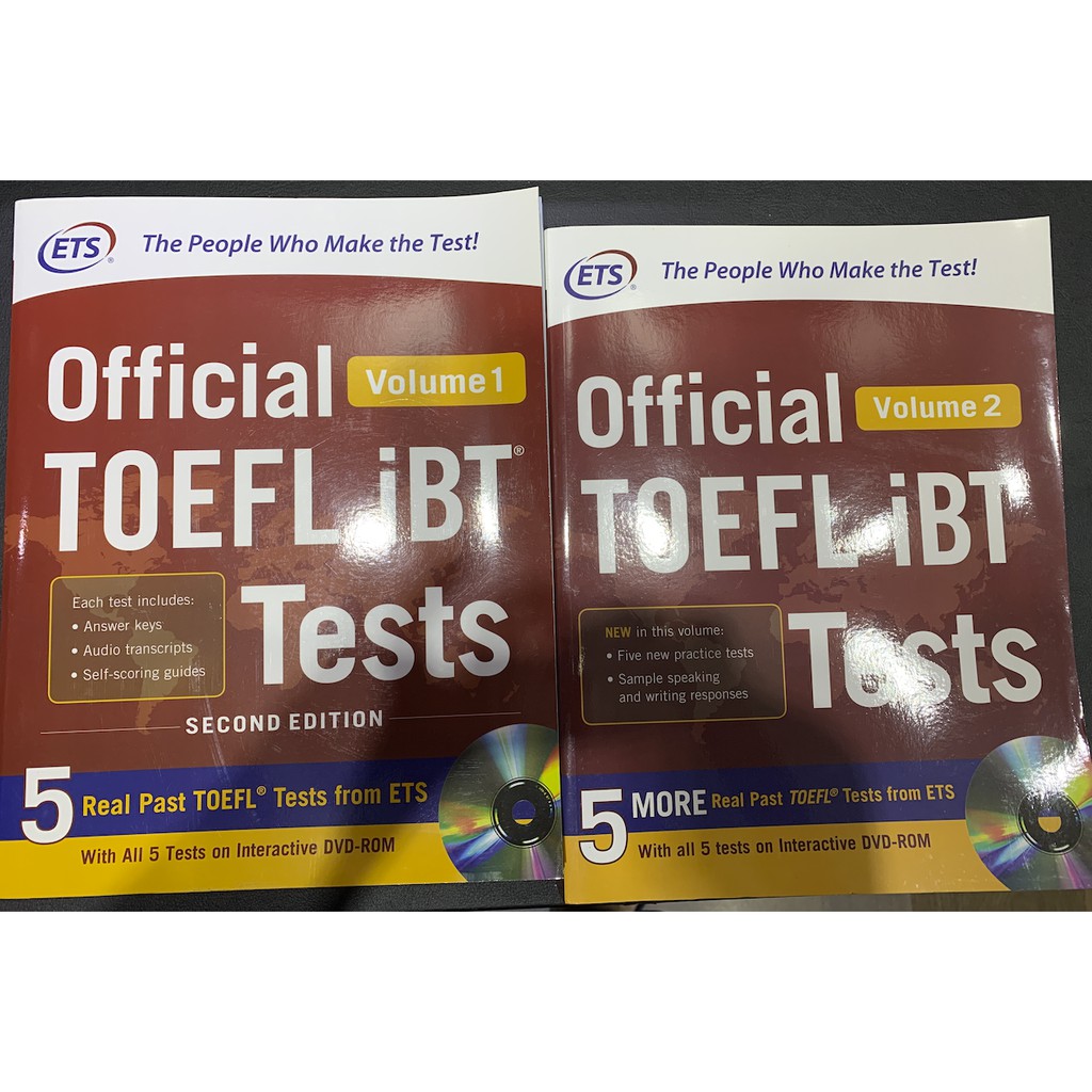 Official Toefl Ibt Tests Volume 1 2 Second Edition 蝦皮購物