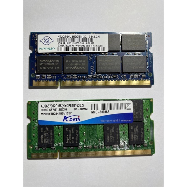 筆電用DDR2（二手）