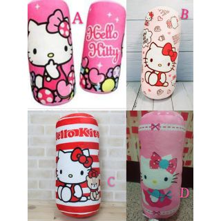 三麗鷗 抱枕 凱蒂貓圓形抱枕 Kitty抱枕 KITTY小圓筒抱枕 HELLO KITTY~kitt娃娃 粉紅圓筒抱枕