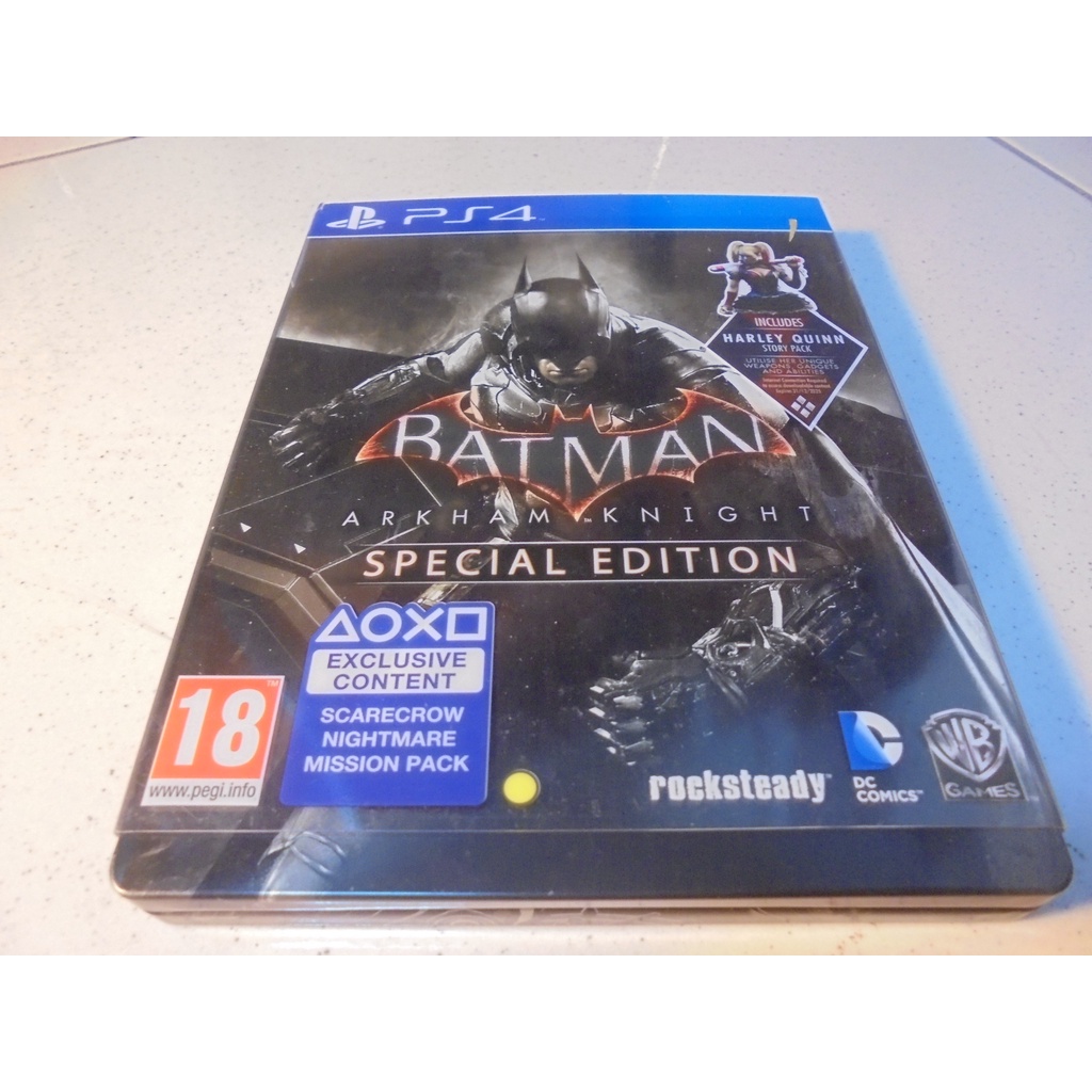 PS4 蝙蝠俠-阿卡漢騎士 Batman:Arkham Knight 鐵盒版 英文版 直購價1000元 桃園《蝦米小鋪》