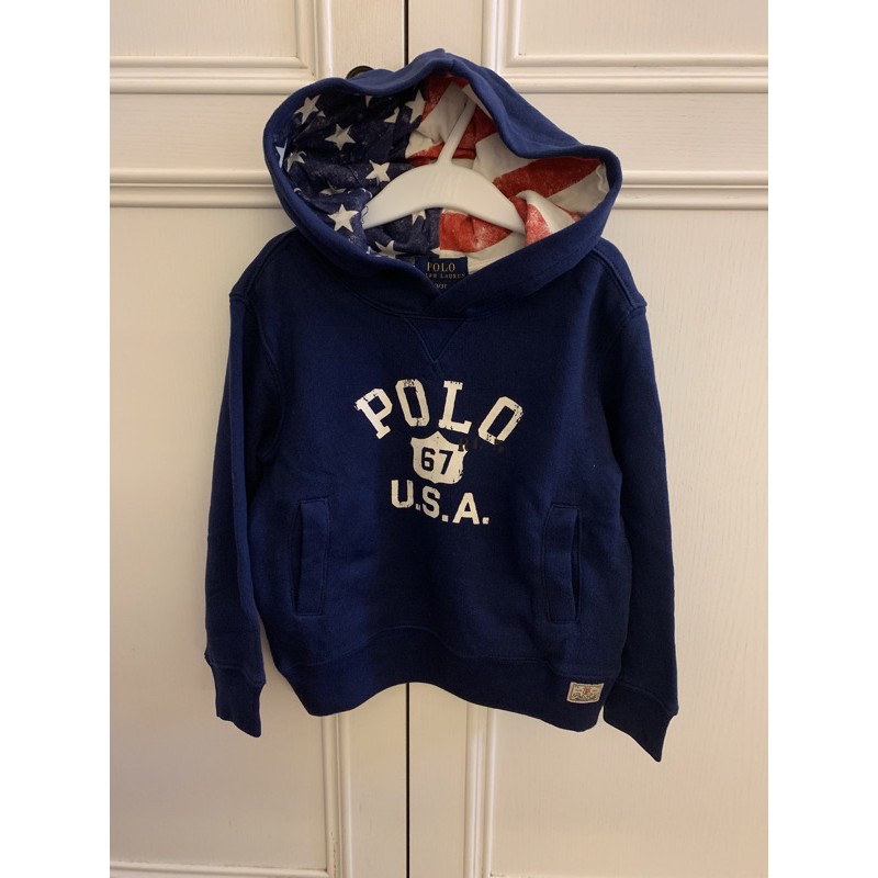 polo Ralph Lauren 帽t 正品美國國旗 3t3歲