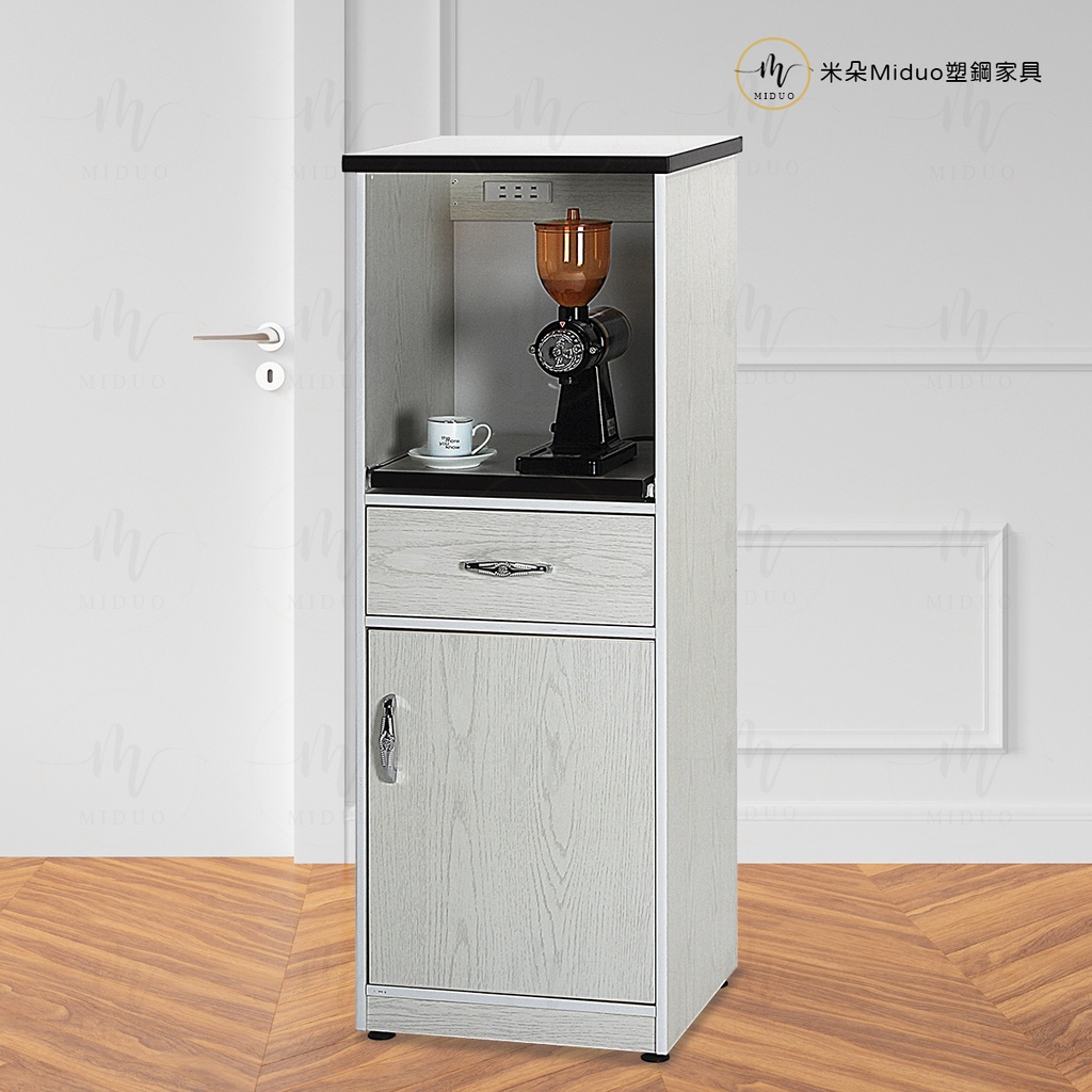 【米朵Miduo】1.5尺一門一抽一拉盤塑鋼電器櫃(附插座)