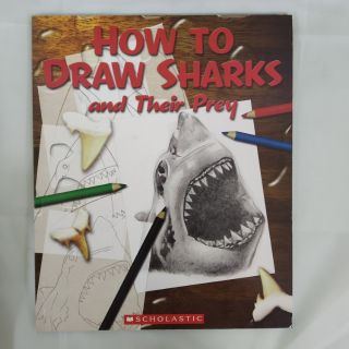 HOW TO DRAW SHARKS and Their Prey 全新原文畫本。[現貨附贈品]
