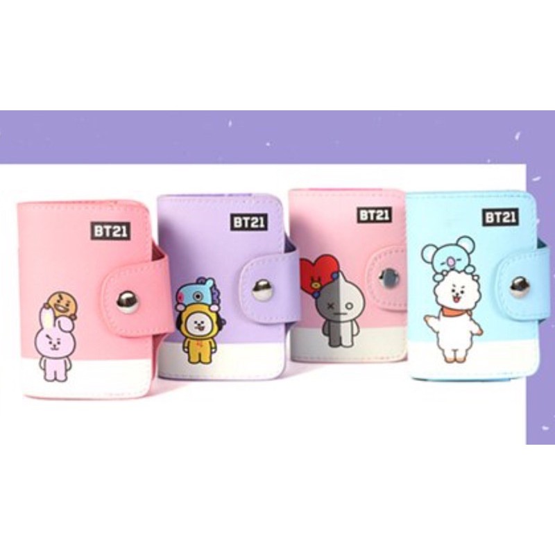 愛買物 現貨全新bt21 bts 防彈少年團 卡片收納包 卡片夾 卡片包 Cooky Koya Shooky RJ