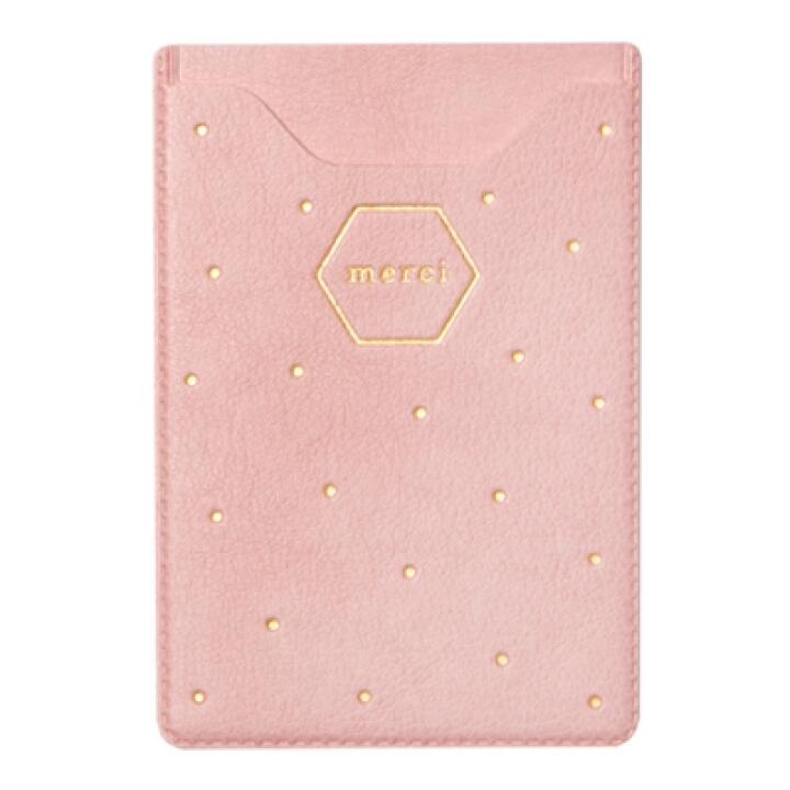 【ARTBOX OFFICIAL】手機殼背貼卡套 粉色小圓點