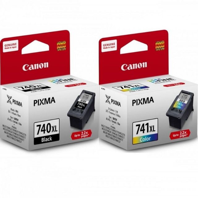 Canon 原廠彩色加黑白大容量墨水夾，PG-740XL &amp;  CL-741XL