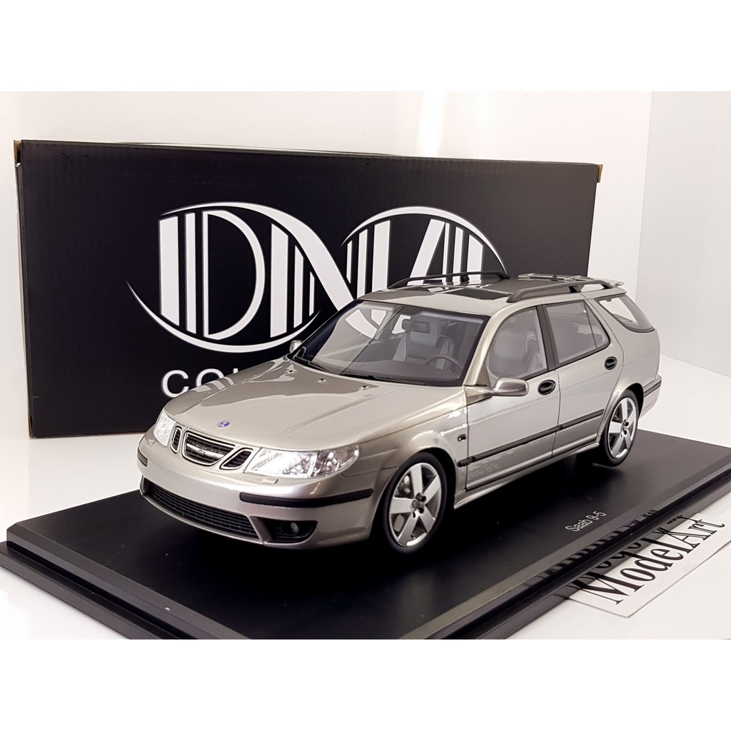 【模型車藝】1:18 DNA Collectibles Saab 9-5 Aero SportCombi 2005旅行車