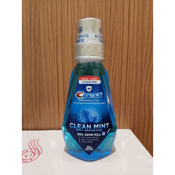 牙醫Dr. Grace推薦Crest Pro Health Multi-protection 無酒精漱口水 500 ml