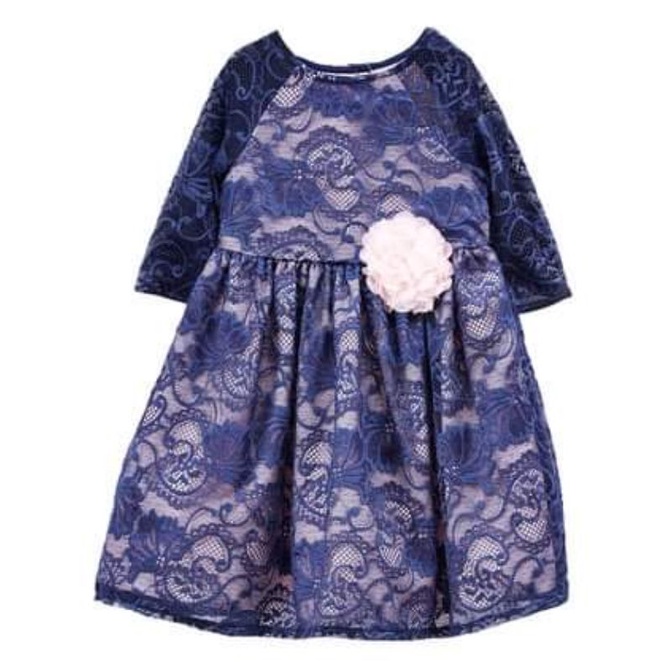 【全新】Laura Ashley 雕花洋裝 小禮服 24M