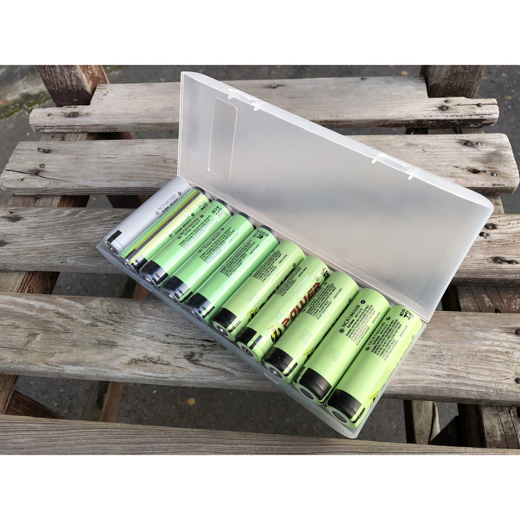 磨砂半透明 十節裝18650電池收納盒 10節裝18650 收納盒 塑料盒 防滑 防磨(可放保護板18650電池)