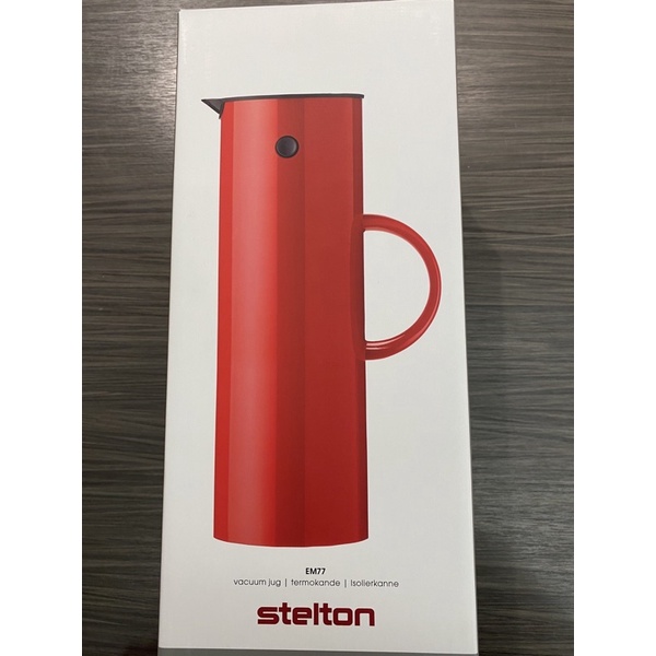 《全新》stelton啄木鳥真空保溫壼/紅