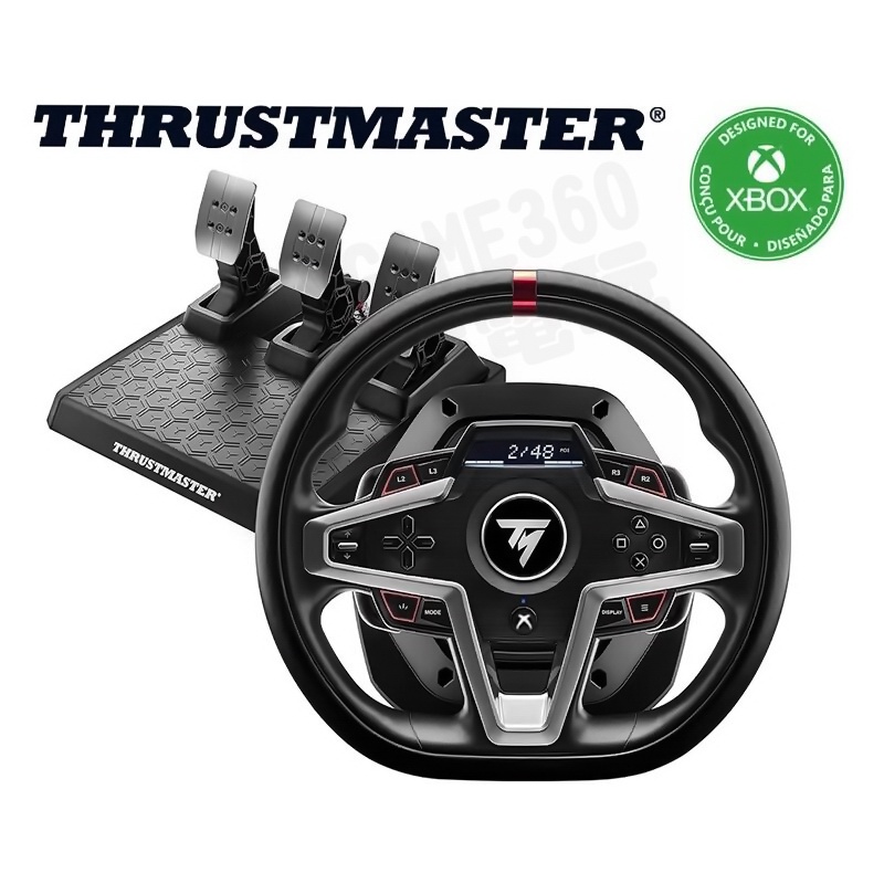 (宅配免運費)THRUSTMASTER T248X 賽車方向盤 XBOX XBOXSERIES PC 台灣公司貨 台中