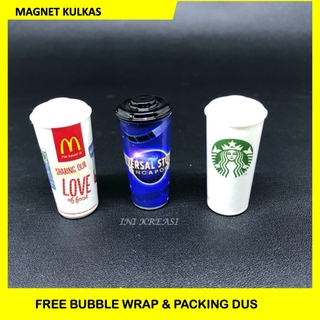 STARBUCKS Putih 微型磁鐵冰箱棒白杯星巴克可口可樂等