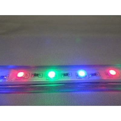C加爾發C   LED軟燈帶條 彩色流水管跑馬燈 防水戶外3528貼片60珠高亮光度