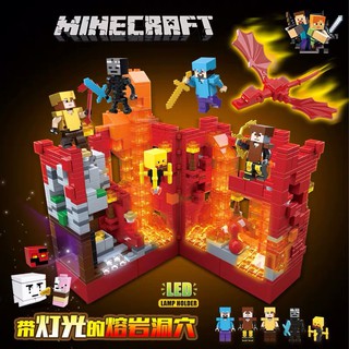 我的世界minecraft 熔岩洞穴森林洞穴冰雪洞窟當個創世神麥塊人仔叢林樹屋相容leg樂高積木 蝦皮購物