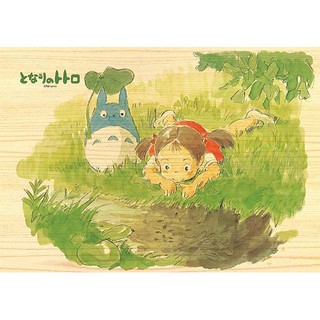 208-W203 絕版木頭迷你208片日本進口拼圖 吉卜力 宮崎駿 龍貓 TOTORO 小梅看蝌蚪