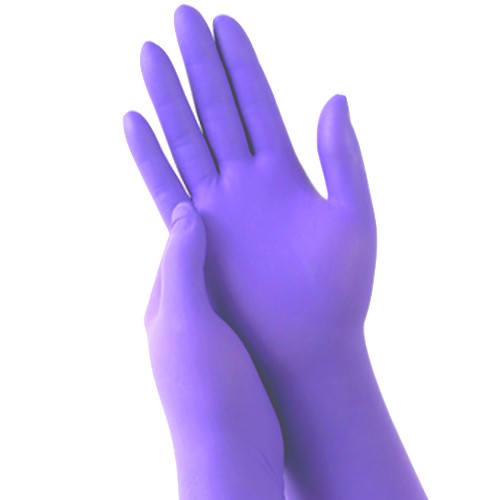 超厚款 紫色NBR手套【NBR無粉手套】100入 丁晴 耐油 乳膠 橡膠 塑膠 美甲 衛生 工作手套