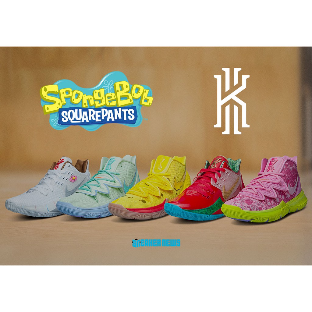 ｜Eddie_Store｜Kyrie 5 Spongebob 海綿寶寶 派大星 章魚哥 籃球鞋 CJ6950-600