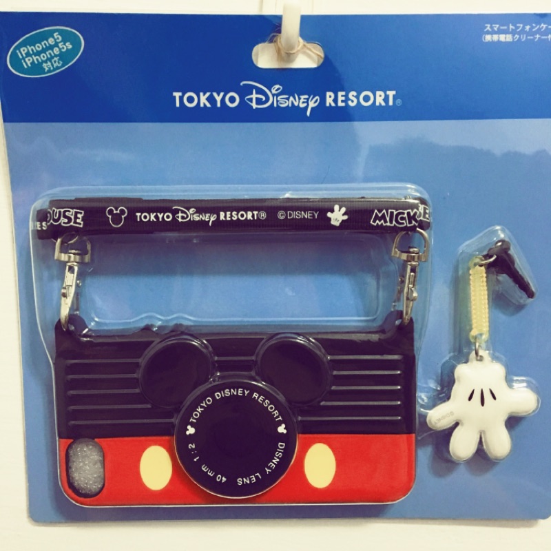 東京迪士尼購入# 米奇相機造型iPhone 5/5s/SE 軟殼手機殼 全新❤️