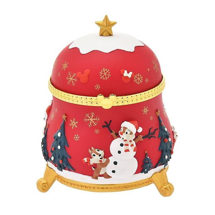 現貨❤️【日本帶回】特價🉐️ 迪士尼商店 聖誕 聖誕節 米奇 米妮 奇奇蒂蒂 音樂盒 公仔 擺飾 飾品盒 珠寶盒 禮物