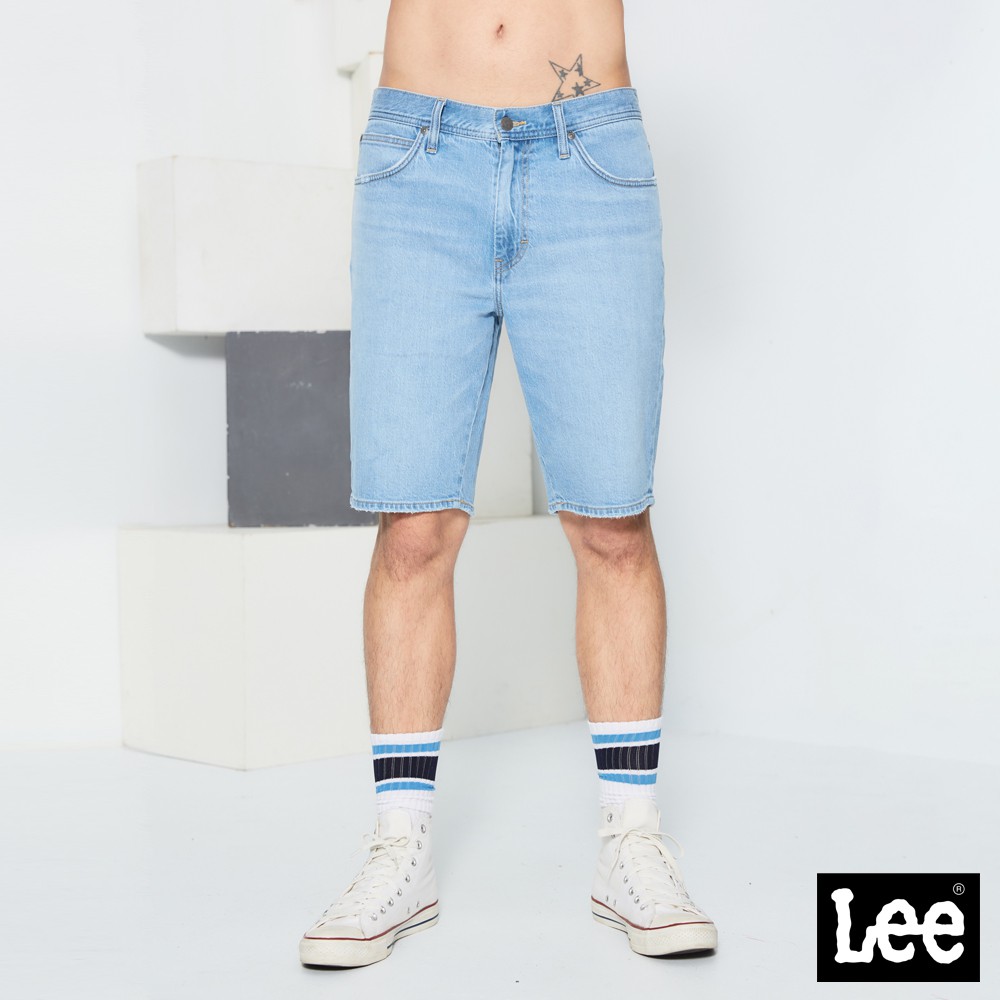 Lee 902 牛仔短褲 Modern 男 淺藍 LL210090BHL