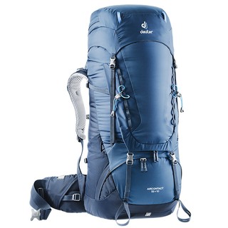 Deuter Aircontact 55+10L 拔熱式透氣背包 登山背包 自助旅行背包 藍色 (3320319)
