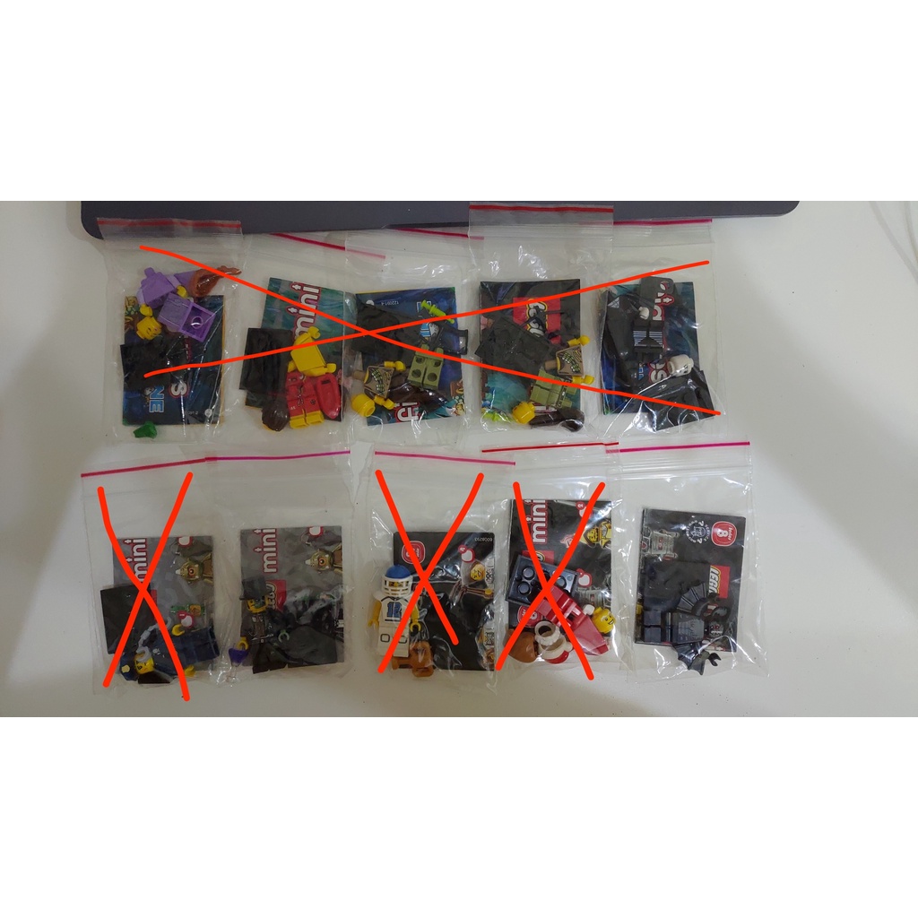 lego minifigure 71000  #14  8833 #11 2隻