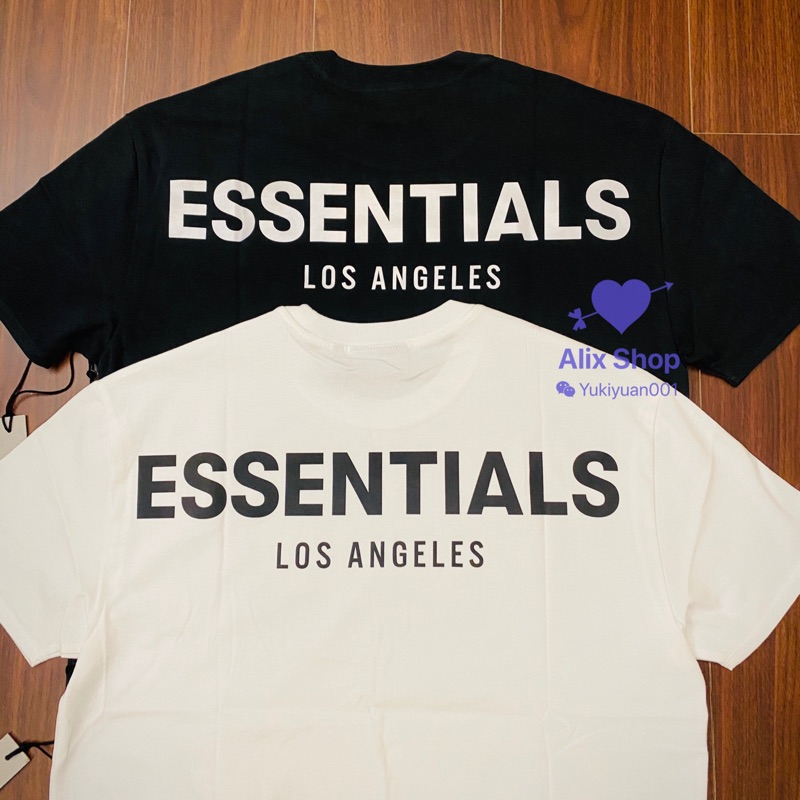 FOG FEAR OF GOD 支線 Essentials LA 洛杉磯限定3M反光短袖OS 寬版T 恤、男女可穿。