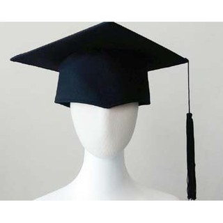萊亞生活館 學士帽 頂部為木板 可撥穗【A076學士帽-黑色】耐用耐壓 台灣製造