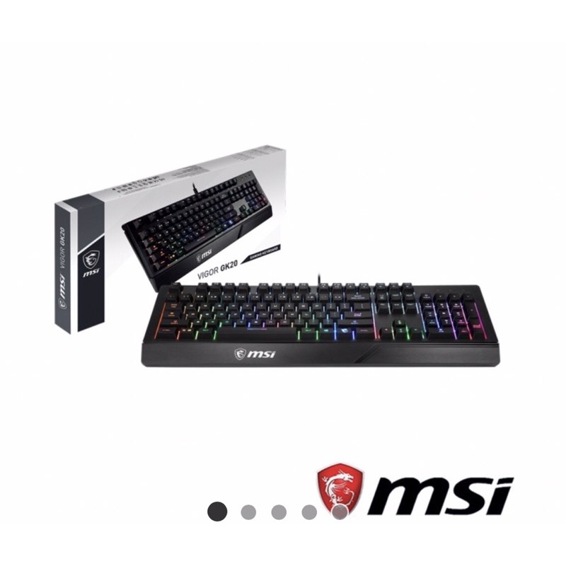 MSI 微星  Vigor GK20 防潑水電競鍵盤