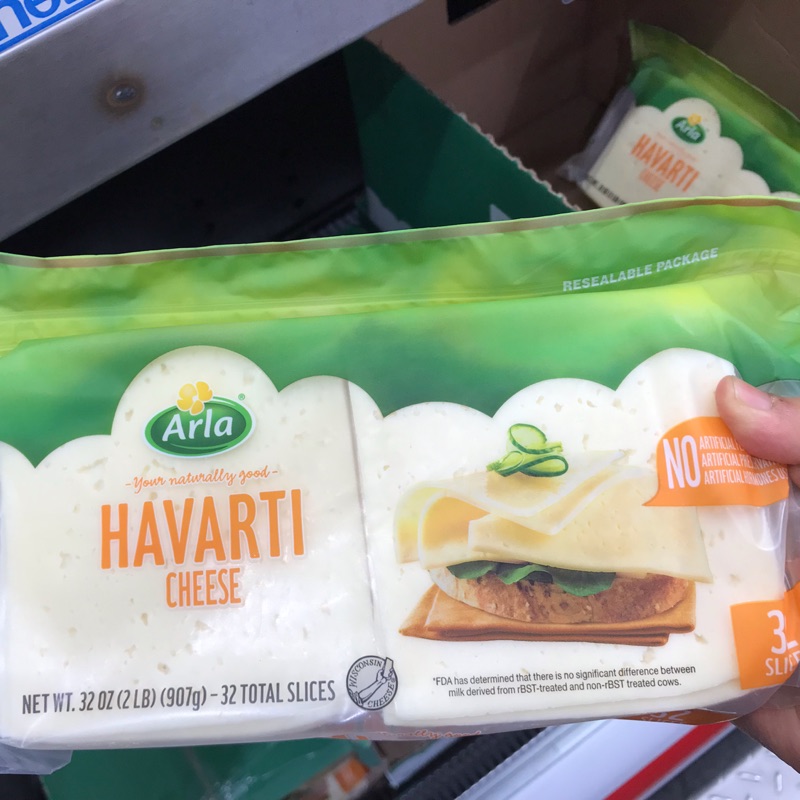 Arla HAVARTI  哈伐第切片乾酪 起司片（907g)