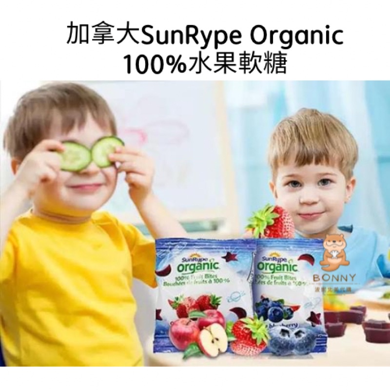 預購✨加拿大SunRype Organic 100%水果軟糖一盒（40包）