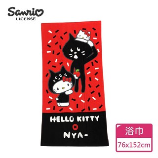 【Sanrio三麗鷗】Hello Kitty x NYA浴巾 100%棉 76x152cm