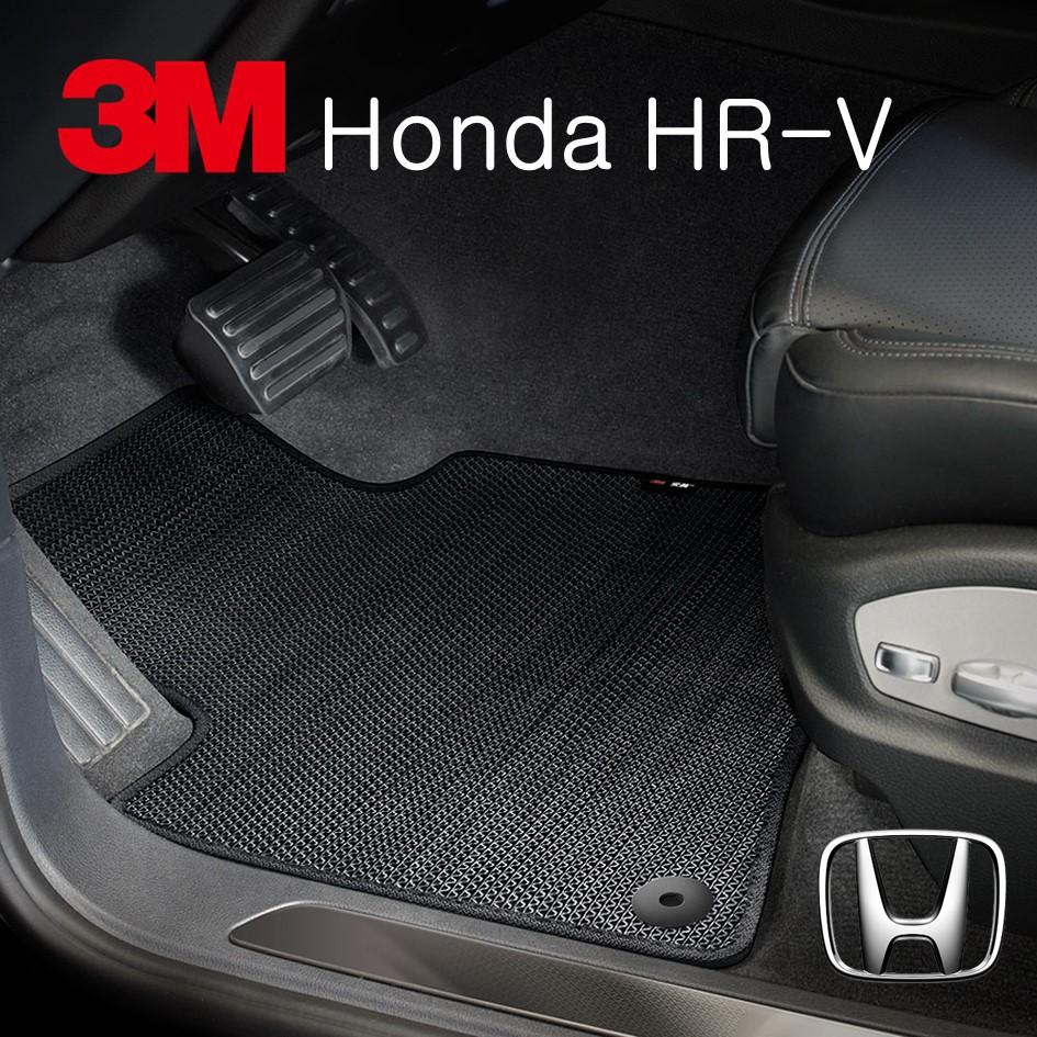 3M安美車墊 Honda HR-V CRV (2016~2018) 適用/專用車款 (黑色/三片式)