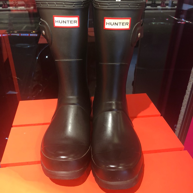 Hunter boots UK8 男款 雨靴