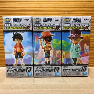 日版金證 代理版 景品 海賊王 WCF 劇場版 世界收藏 FIGURE vol.3 魯夫 艾斯 薩波