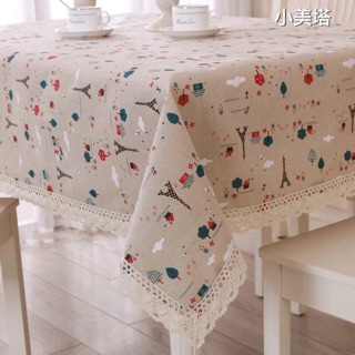 歐式田園棉麻桌巾餐桌桌巾