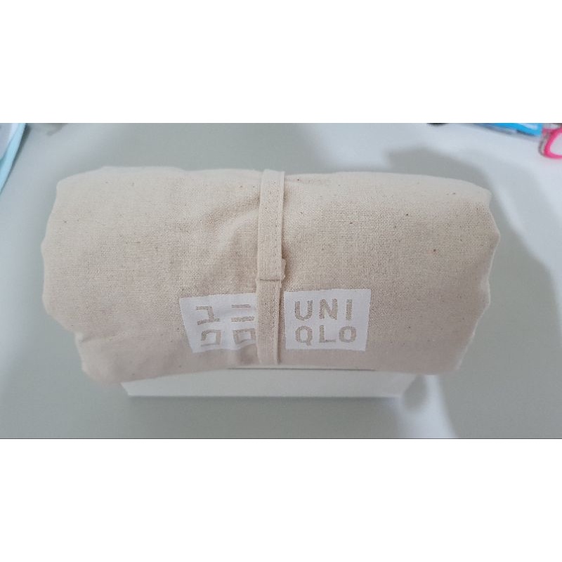 全新 現貨 正品 Uniqlo 環保袋 購物袋 米白 胚布 （M）
