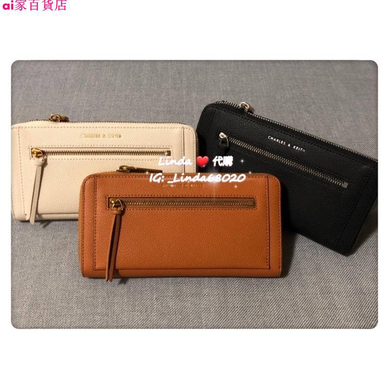 Linda❤️代購 現貨 小ck 拉鏈長夾 Charles &amp; Keith 皮夾 長夾 CK2-10770262