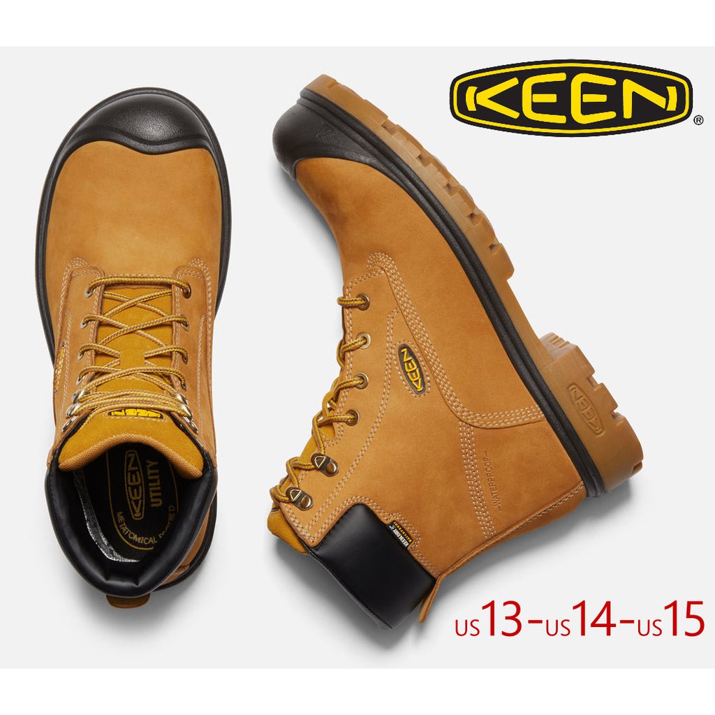 E540 US13- US14-US15 ~ KEEN 安全工作鞋 / 登山鞋/大黃靴 (大腳,大尺