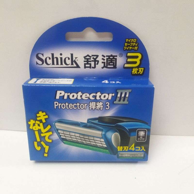Schick 舒適牌 Protector3 捍將3 刀片 刮鬍刀片 四片入 現貨實拍 自取$220