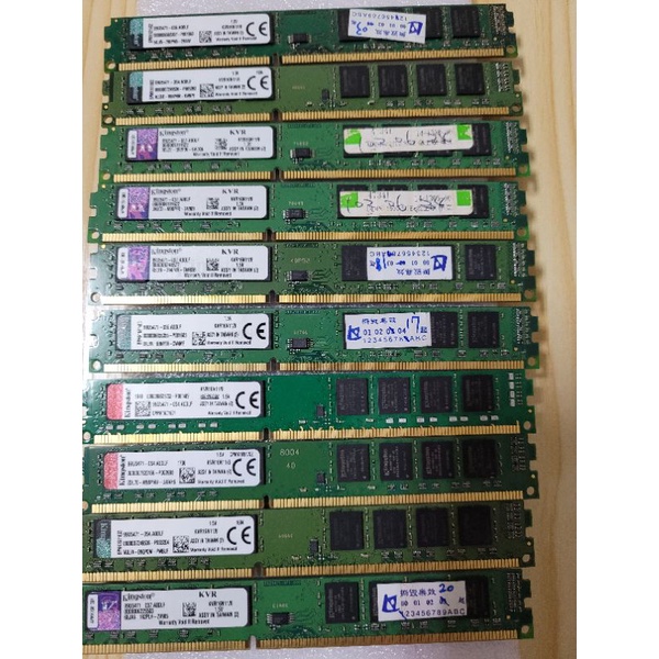 金士頓 kingston 記憶體桌機  DDR3／1600／4G（窄條）(單面)終身保固