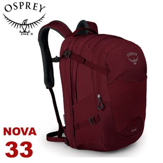 【OSPREY 美國 NOVA 33 女款 後背包《鯡魚紅》33L】電腦包/筆電包/健行/雙肩背包/通/悠遊山水